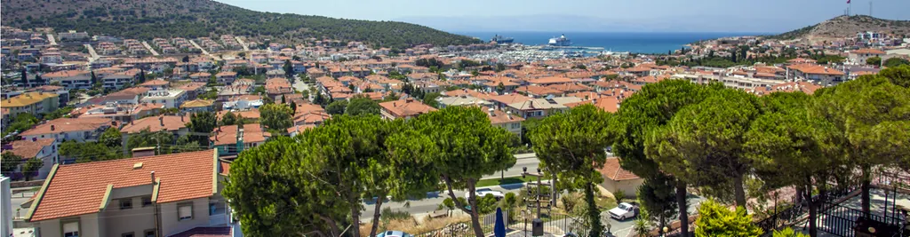 Çeşme ve Ege denizi — Solmaz Deluxe Otel Çeşme